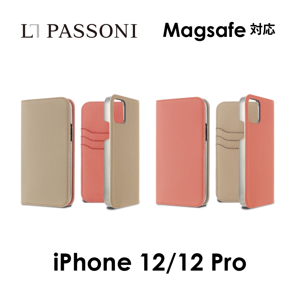 LORNA PASSONI - German Shrunken Calf Folio Case - Magsafe for iPhone 12/12 Pro