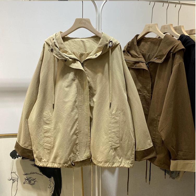 ロングコート トレンチコート コート レディース フード付き 大きいサイズ Aライン