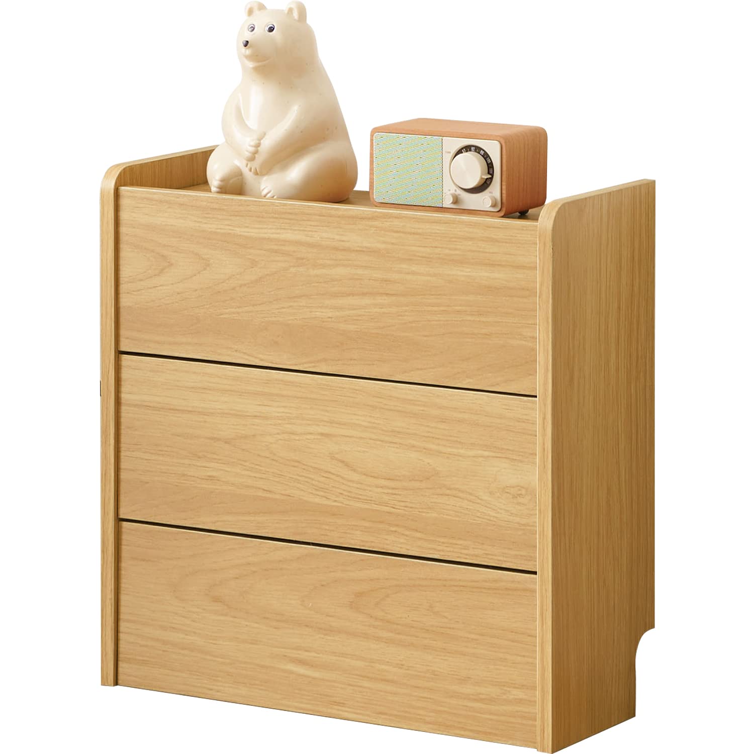 全国送料無料 萩原(Hagihara) ケーブル収納 ラック ボックス 2段 タップ収納 大型 電源 コード 配線隠し スマホスタンド ナチュラル 幅39.5 奥行15.5 高さ39 1台 RUD-1