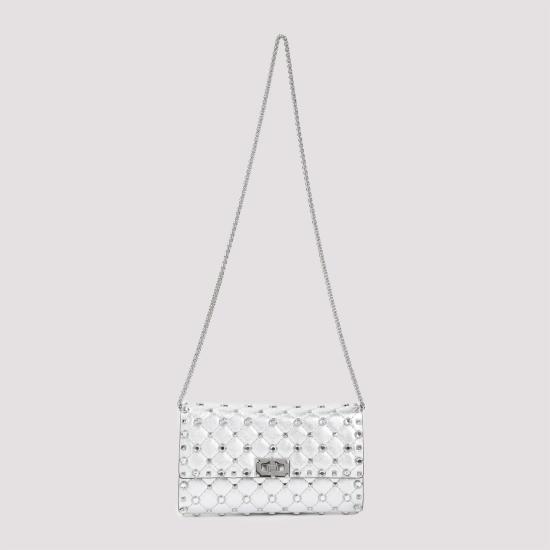 VALENTINO GARAVANI Women Shoulder Bags 8W0B0137EDU GN5 SILVER CRYSTAL