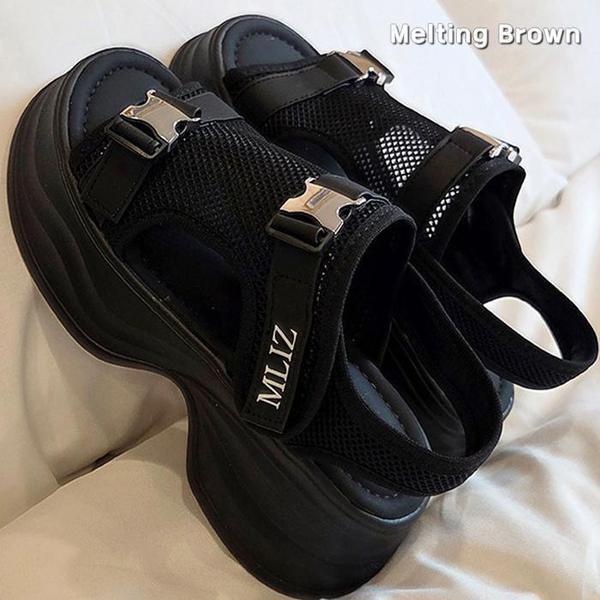 レディース夏サンダル厚底ウェッジサンダル J44