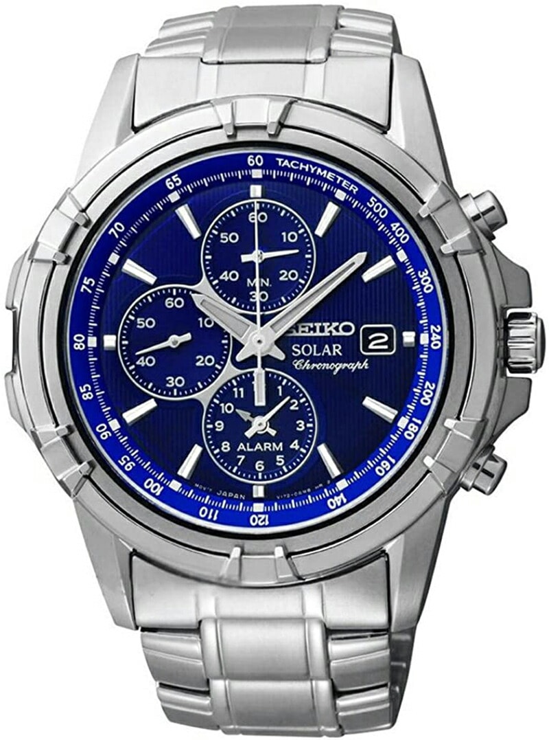 [10年保証] [新品] SEIKO SSC141P1 [セイコーインポート] セイコー ソーラー アラーム クロノグラフ タキメーター 100m防水 [逆輸入モデル]