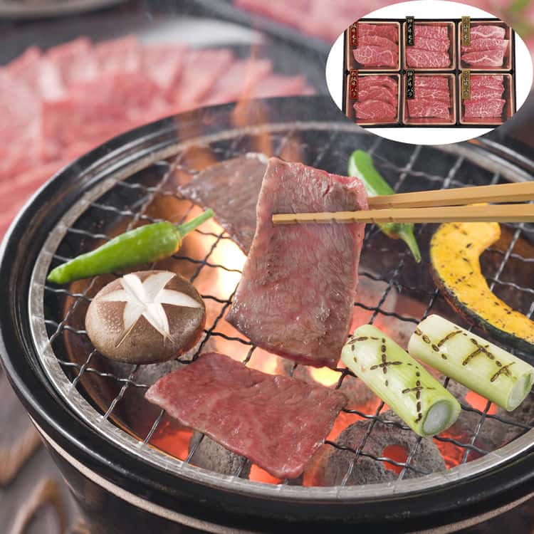 三大和牛焼肉食べ比べ（神戸牛モモ松阪牛モモ近江牛モモ神戸牛バラ松阪牛バラ近江牛バラ 各70g （計420g））2セット 離島は配送不可 790120 お歳暮 お中元 お土産 ご進物 ギフト 贈り物に最