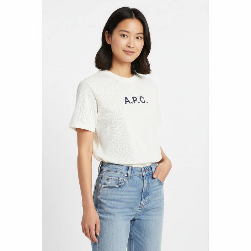 アペッセ COGAF F26179 AAD ECRU MAE ピケメッシュ レディース半袖Tシャツ