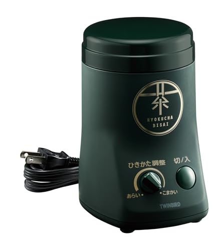 ツインバード お茶ひき器 お茶ミル 粉末緑茶 緑茶美採 ダークグリーン GS-4671DG