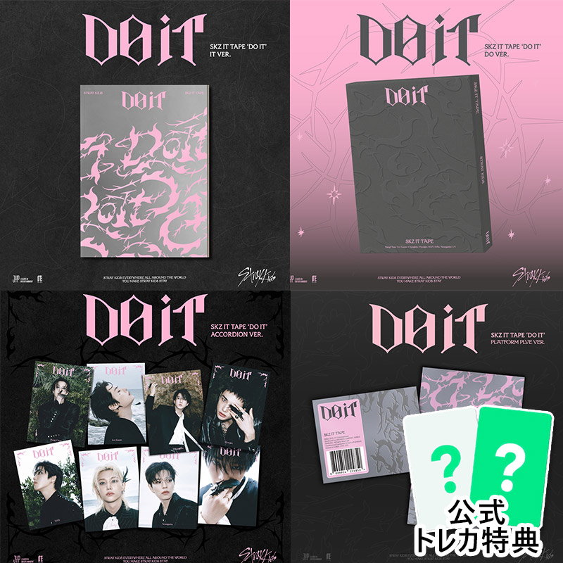 当店特典 [4種セット] StrayKids アルバム [DO IT] (DO+IT+PLATFORM+ACCORDION VER.) 一般版 SKZ スキズ チャート反映