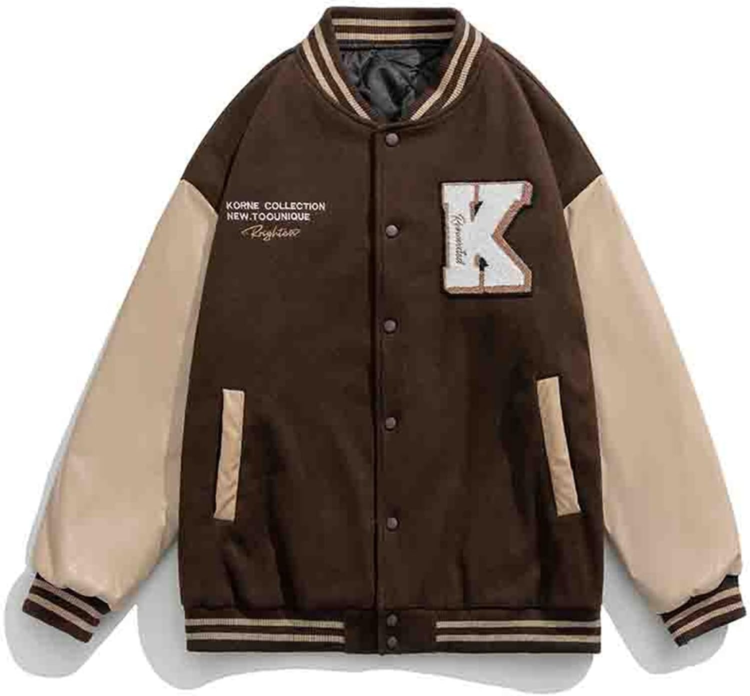 メンズ 中綿ジャケット スタジアムジャンパー pu革袖 パッチワーク カジュアル スタジャン 綿服 アウトドア 冬服 アウター ショート丈 ストリート ヒップホップ 普段着 キャンプ バイク 9,778円