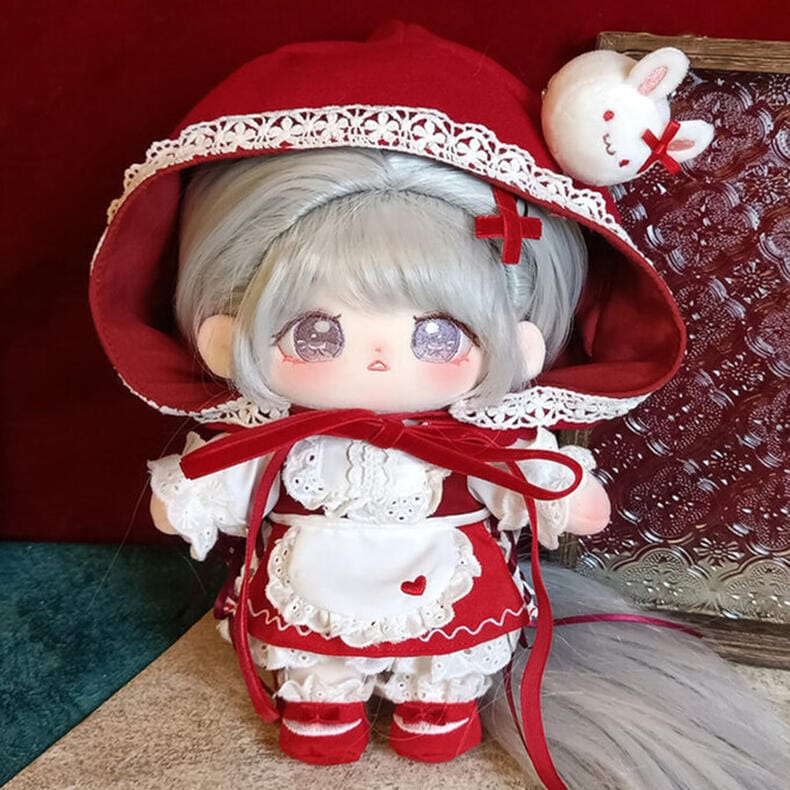 【20cm】着せ替えぬいぐるみ服 着せ替え人形 綿人形 ぬいぐるみ ぬい服 ぬいぐるみ服 人形服 赤ずきんちゃんセット うさぎ飾り付き ふわふわ かわいい ロリィタ ロリータ きれい 童話 物語 おと 5,262円