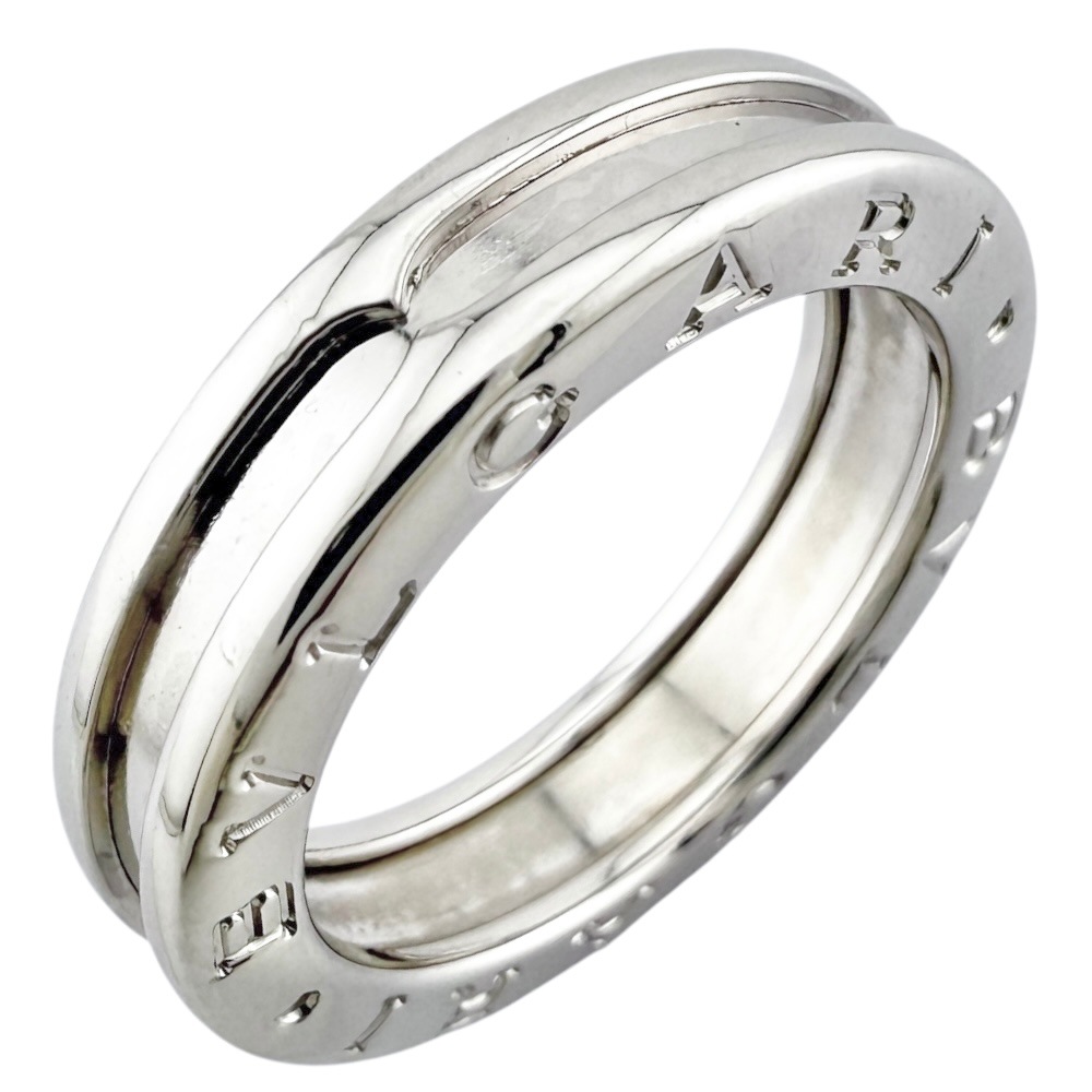 ブルガリ B-zero.1 1バンド リング 指輪 12号 18金 K18ホワイトゴールド BVLGARI 中古 美品