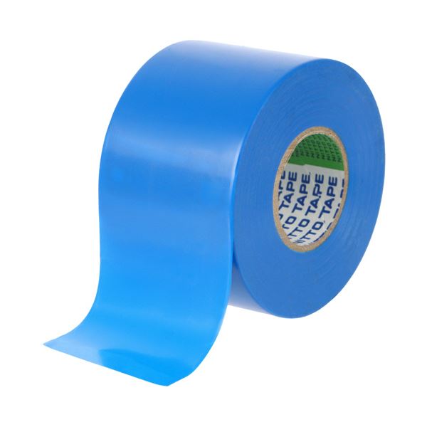 （まとめ） ニトムズビニルテープ No.21 幅広 50mmx20m 青 J3424 1巻 [x10セット]