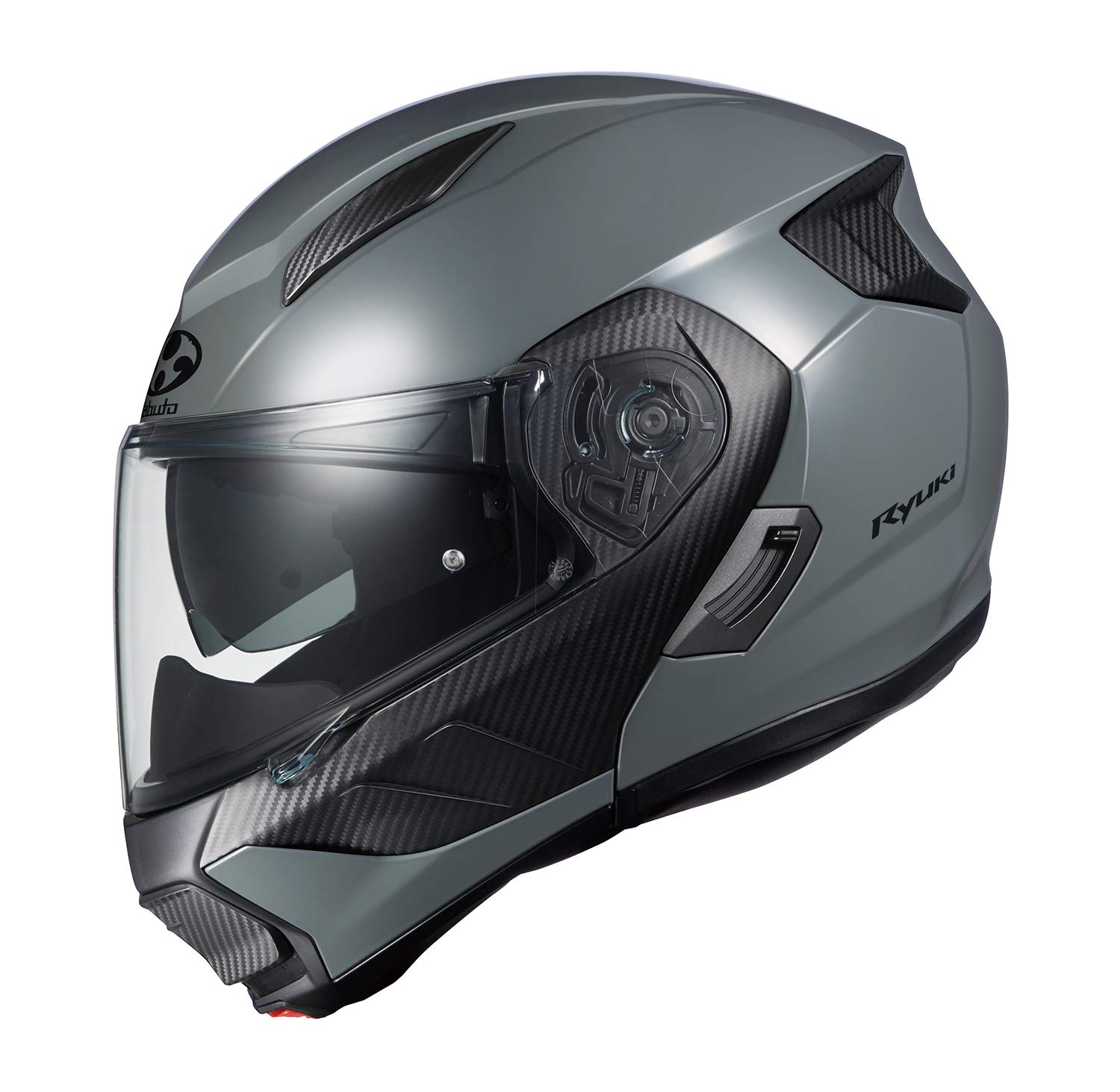 OGK KABUTO(オージーケーカブト) バイクヘルメット システム RYUKI ミディアムグレー (サイズ:XL)