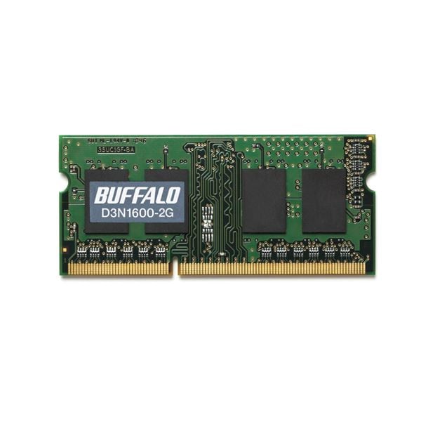 (まとめ)バッファロー 法人向け PC3-12800 DDR3 1600MHz 240Pin SDRAM S.O.DIMM 2GB MV-D3N1600-2G 1枚3セット