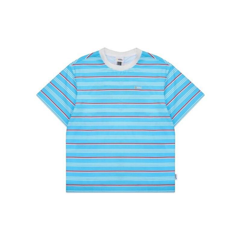 ナショナルジオグラフィックキッズ NATIONAL GEOGRAPHIC KIDS K262UTS610 クールストライプ半袖Tシャツ LBLUE 5009590147 362842
