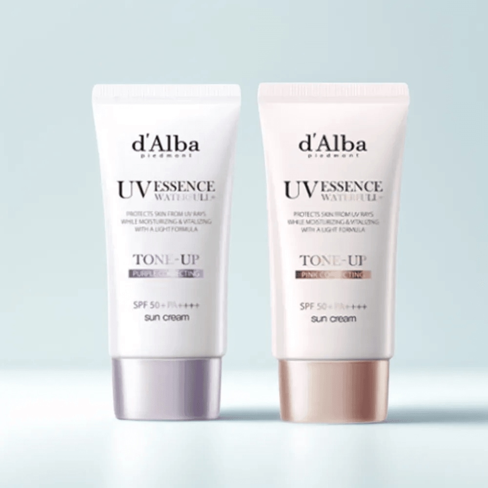 ウォータープル トーンアップ 日焼け止め (トーンアップ2点セット) ピンク 50ml + パープル 50ml