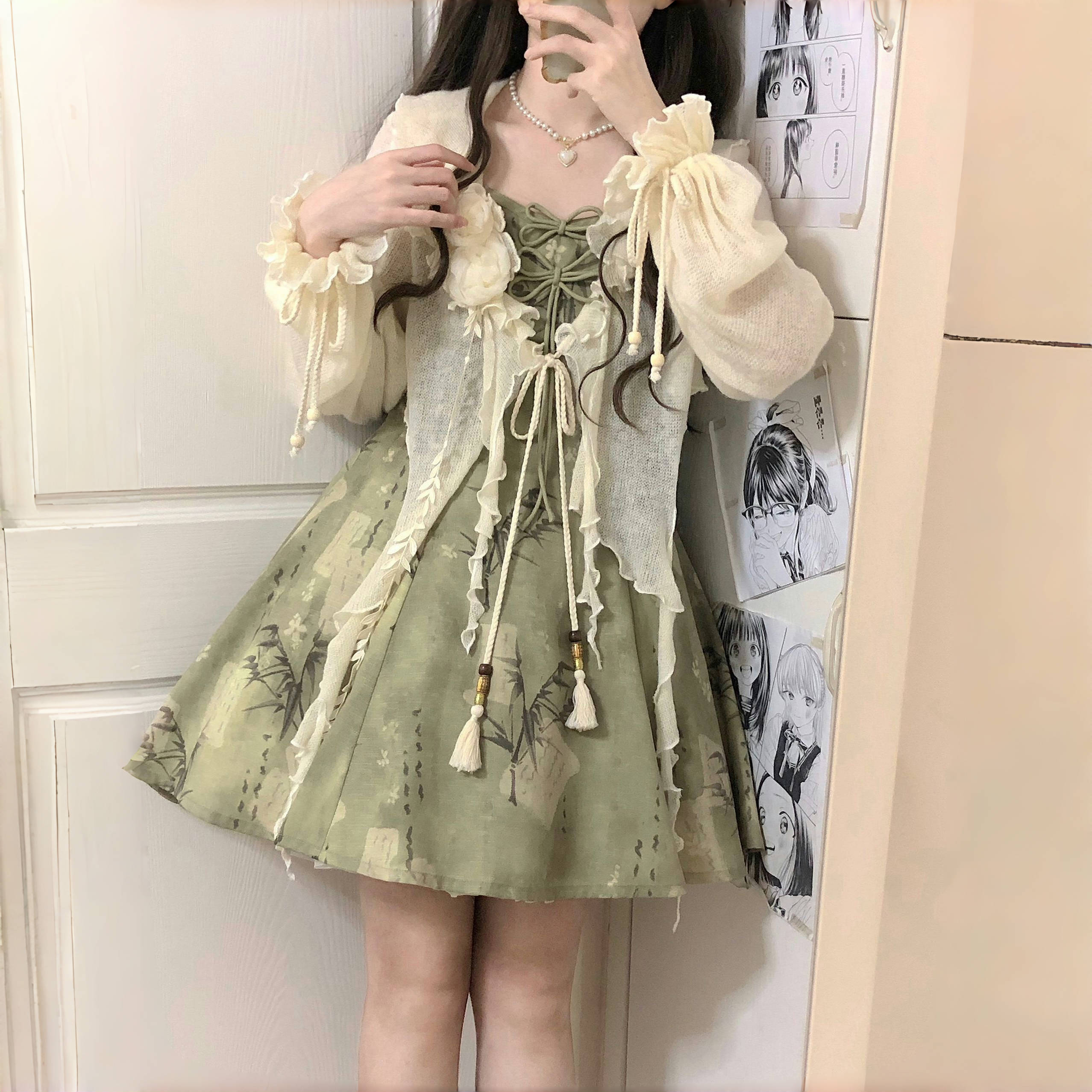 正規品デザイン竹語新韓国cos要素カーディガン上着ワンピースセットレディース 5,236円