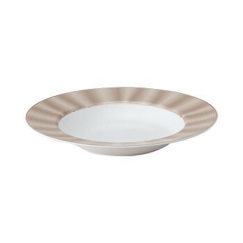 NIKKO（ニッコー） ELITE MODERN（エリートモダン） 24cmスーププレート シルクシャンパン（ゴールド） 117305-1224
