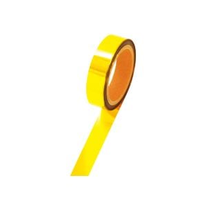 （まとめ） ササガワ メッキテープ幅25mm×長さ50m 金 40-4483 1巻 (×5セット)