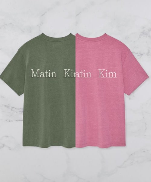 Tシャツ・カットソー Matin Kim BUBBLY GRAPHIC PRINTING TOP 5BJH1558 Qoo10 Matin Kim BUBBLY GRAPHIC ロゴ 半袖