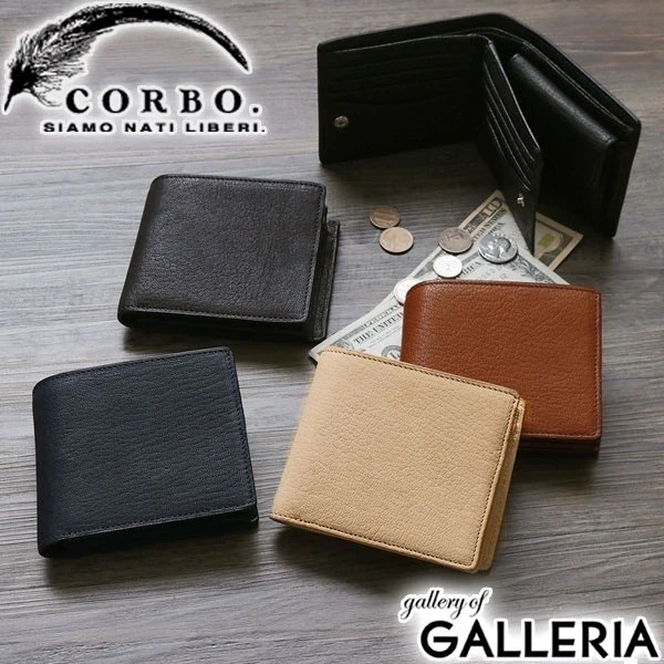 コルボ CORBO 財布 コルボ 二つ折り財布 GOAT ゴート メンズ 革 レザー corbo. 1LJ-1301