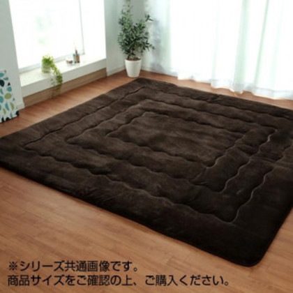 大判ふっくら敷きカーペット 大判 『大判ドーク』 ブラウン 約220×300cm 5996959