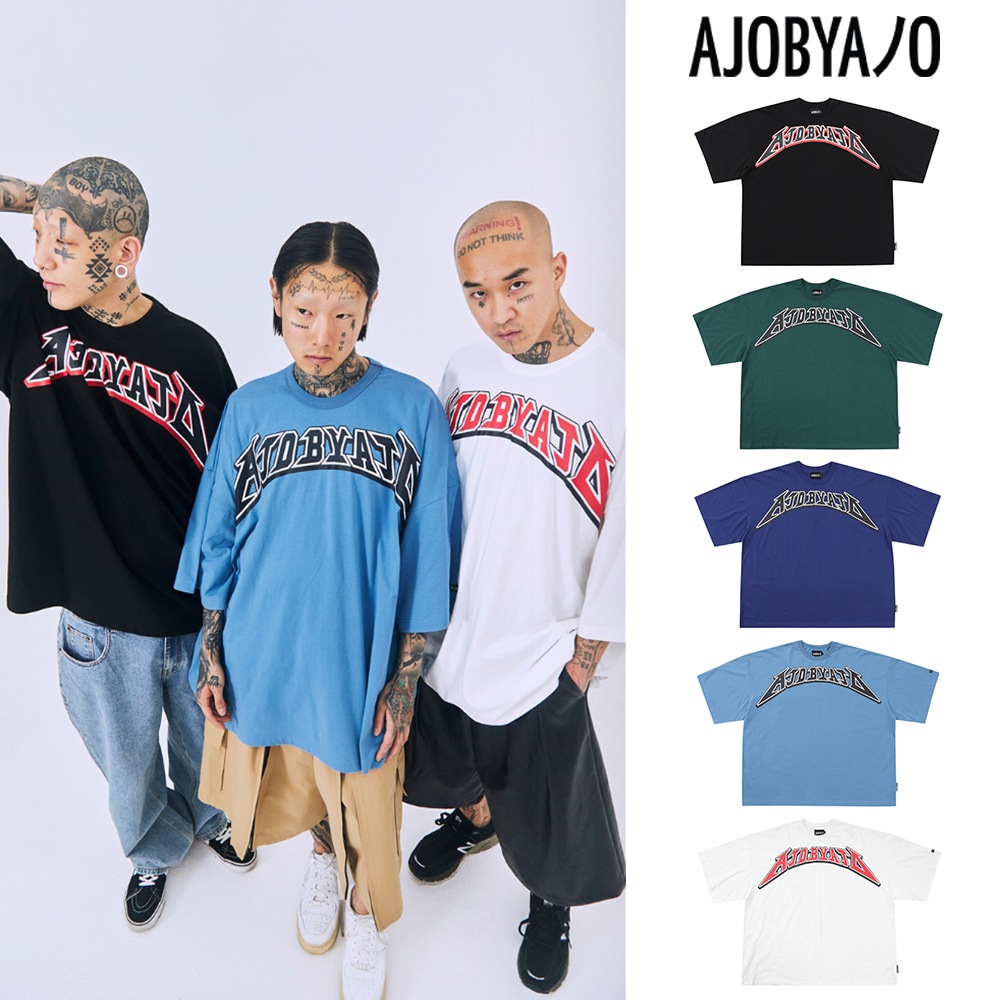 [SATUR] Smudged logo Artwork ティーシャツ ☆送料込☆ SATUR】 (W) SMUDGED LOGO ARTWORK T-SHIRT : VINTAGE NAVY T