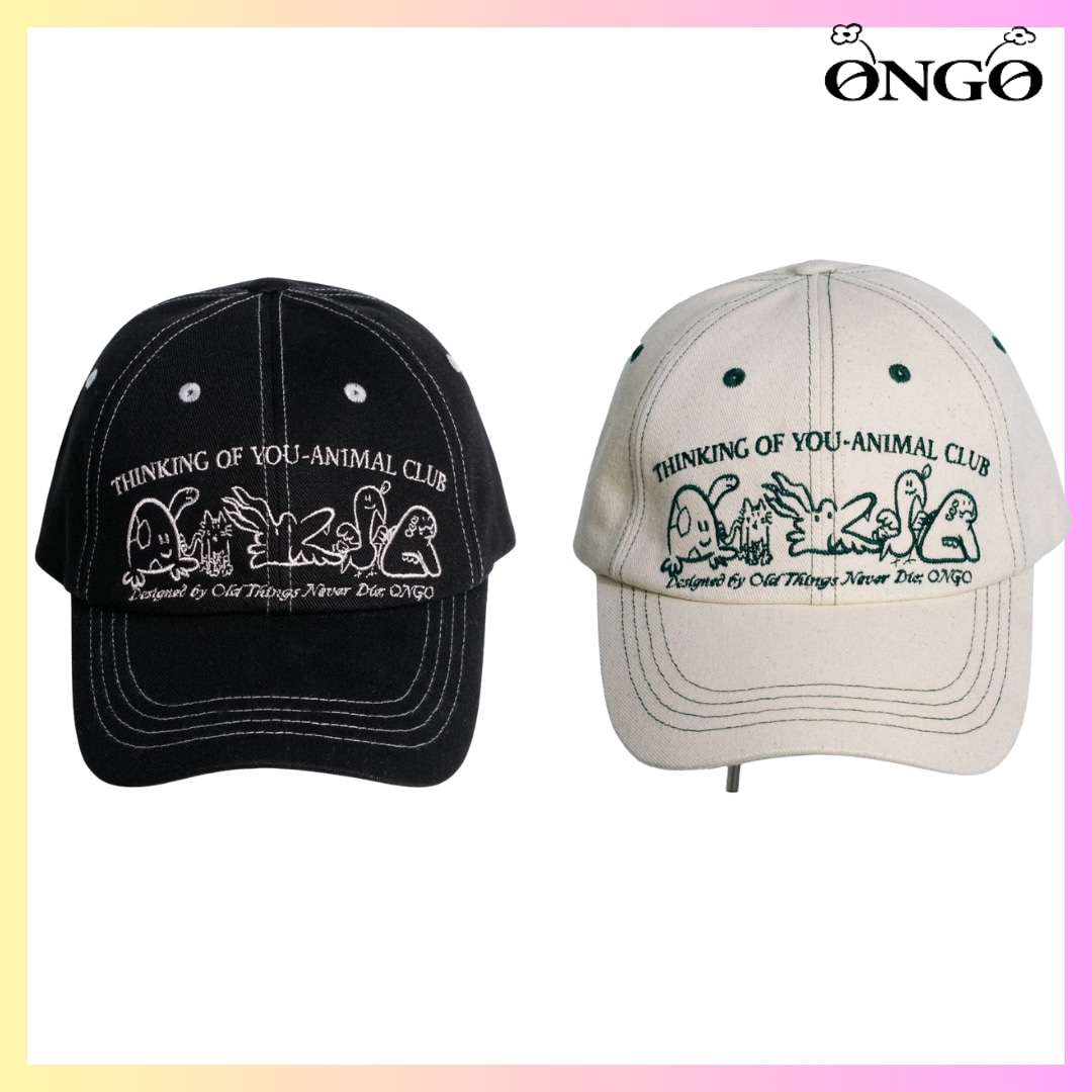 [ONGO] GUARDIAN CLUB KNOT CAP - 2カラー + FREE GIFT 帽子 レディース 韓国 帽子 キャップ