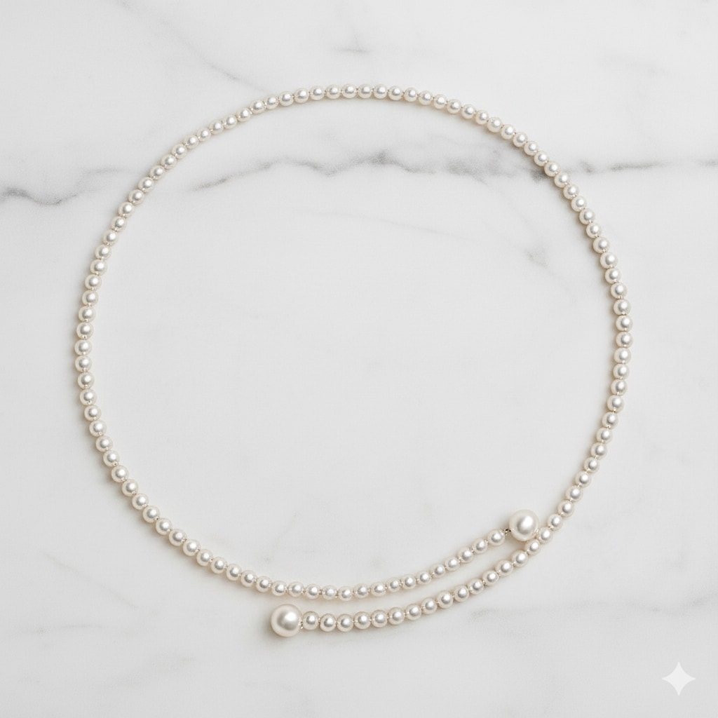 18K リアルゴールド 天然淡水パールネックレス ジュエリー ラウンドパール: 3.00~6.00mm