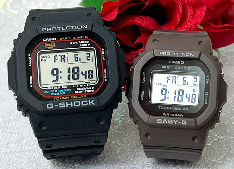 恋人たちのGショック ペアウオッチ G-SHOCK BABY-G カシオ 2本セット GW-M5610U-1JF BGD-5650-5JF プレゼント ラッピング無料 プレゼント　クリスマス プ