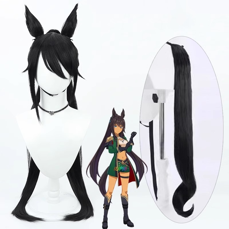 シンボリクリスエス コスプレウィッグ コスプレ 耳付き 尻尾付き かつら カツラ 耐熱 演出服 アニメ 祭り ハロウィン クリスマス 学園祭 文化祭