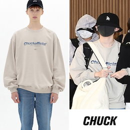 国内未入荷【Chuck】(チャック) 韓国ブランド 《Niziu リクちゃん着用》 Fading Logo Sweatshirt フェージング ロゴ スウェット 『送料無料』 韓国直送