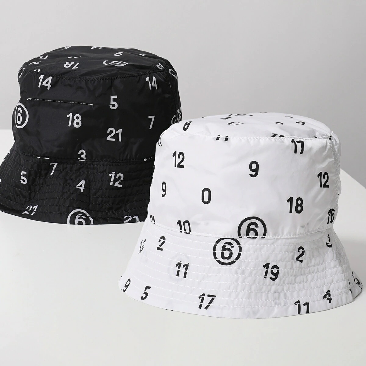 MM6 KIDS エムエムシックス メゾンマルジェラ キッズ バケットハット M60815 MM05L レディース ガールズ ナイロン ロゴ 帽子 カラー2色