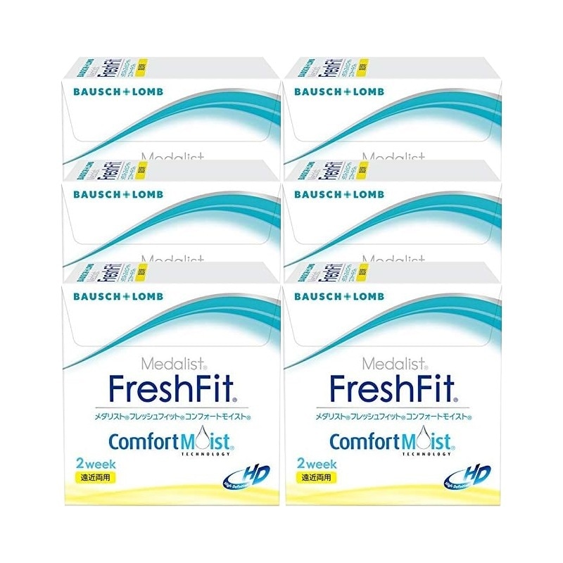 6枚入 [ 6箱 ] 遠近両用 メダリスト フレッシュフィット コンフォートモイスト マルチフォーカル