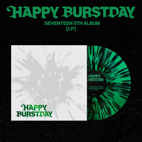 (Black Splatter & Evergreen Color LP Ver.) SEVENTEEN 5th Album HAPPY BURSTDAY 韓国チャート反映