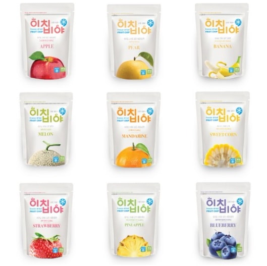 いちびや 子供 フリーズドライ フルーツ 9点 セット / フルーツチップ イチゴ リンゴ メロン バナナ / 韓国の人気スナック健康おやつ 自然おやつ