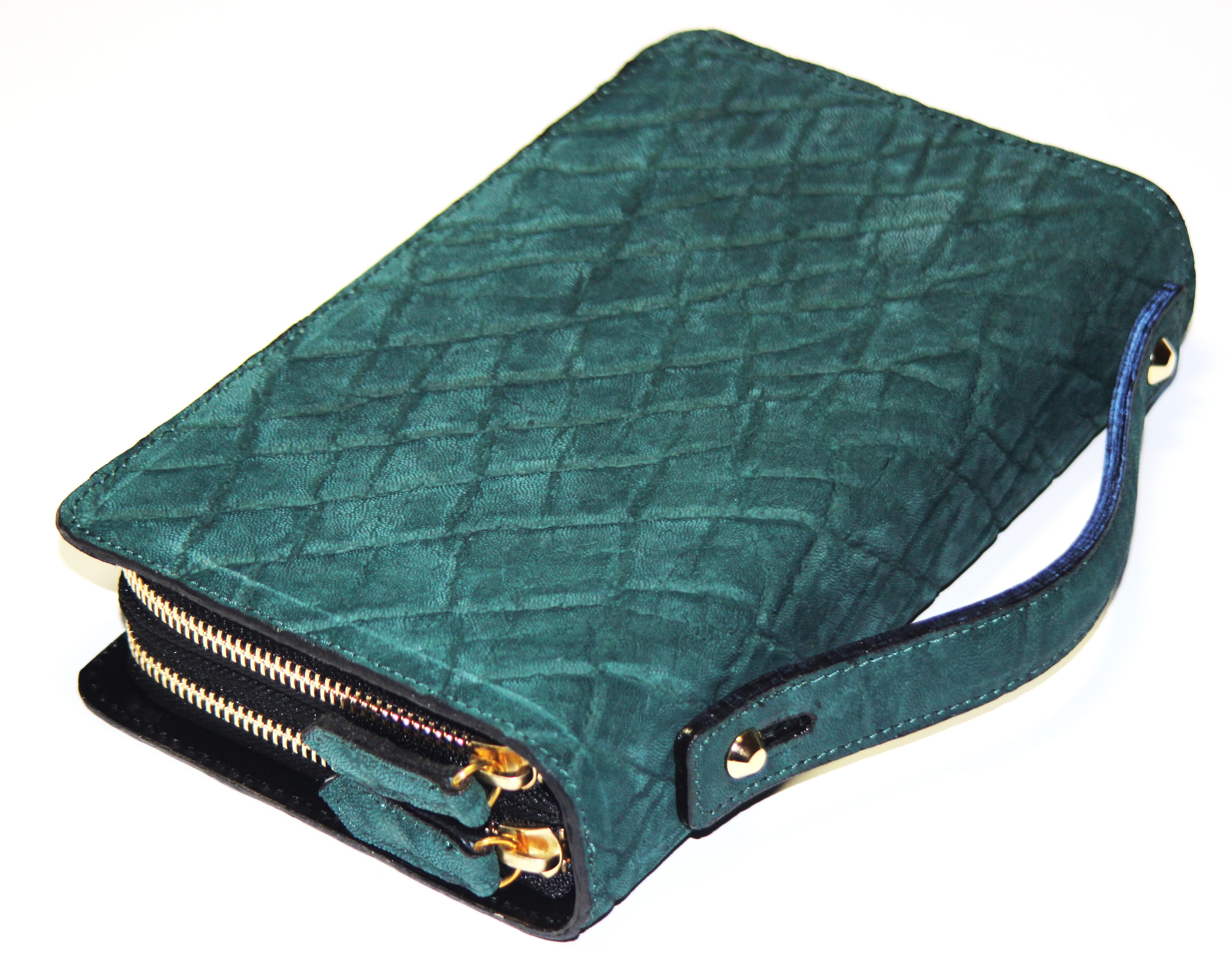 【新規OPEN】【期間限定セール】【激安】【新品未使用】本エレファント　象革　JRA認定商品　限定グリーン　日本製　セカンドクラッチバッグ　TE-191　グリーン