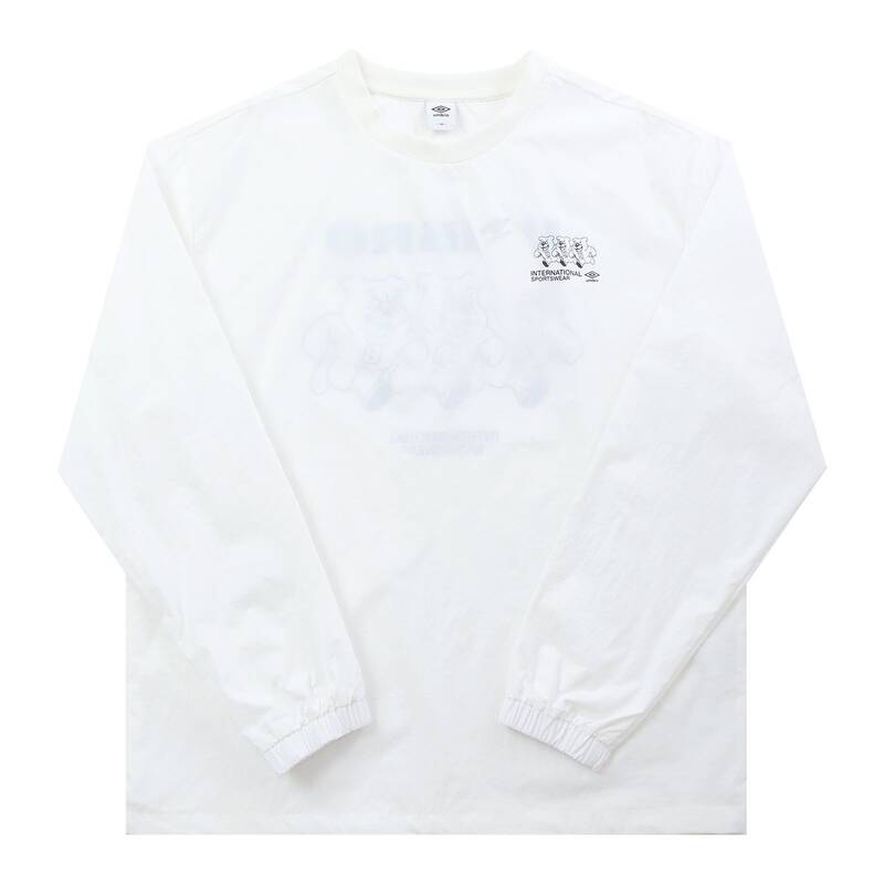 공용 팝러쉬 더비독 그래픽 긴팔 피스테 UR121CWT35 WHT 1785757 UR121CWT35WHT