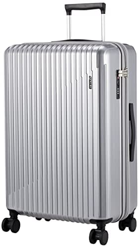 色：シルバーヘアライン [ACE] スーツケース クレスタ2 No.06937 60L 5*7泊 3