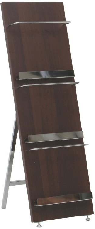 マガジンラック おしゃれ 木製 3段スリム 幅30×奥行35×高さ90cm ブラウン