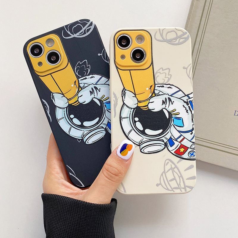 Cute Astronaut Phone Cases 感謝の声続々 For iPhone 13 12 Min 11 経典ブランド