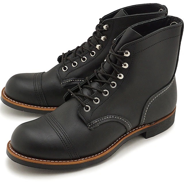 アイアンレンジャー メンズ ワークブーツ [＃8084 ] IRON RANGER RED WING Dワイズ ブラックハーネス 黒 ブラック系