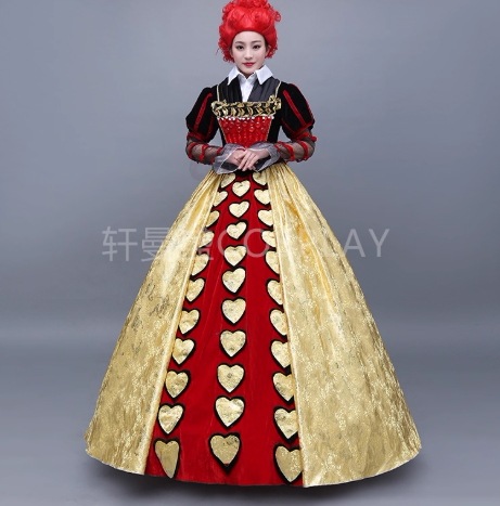 不思議の国のアリス ハートの女王様 コスプレ衣装