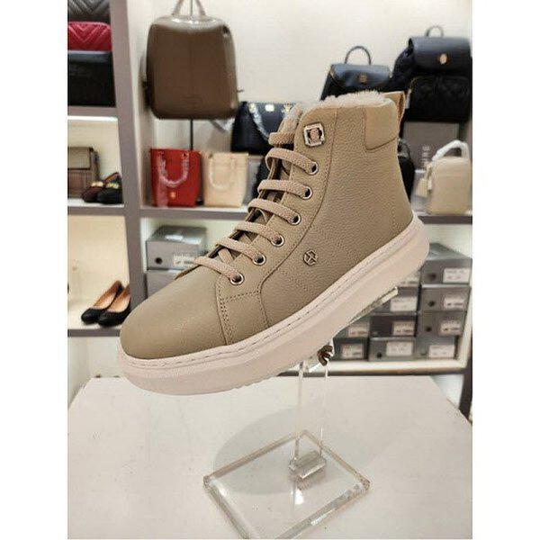 女性ファーアンクルブーツ 3.5CM(EQCWBS653GY) (P003707759)