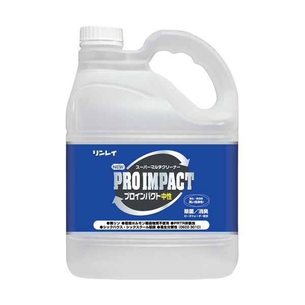 （まとめ）リンレイ NEW プロインパクト中性4L 1本[x2セット]