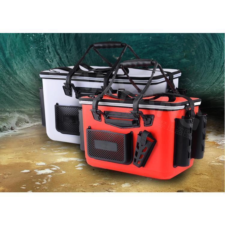 【即納】 タックルバッグ フィッシングバッグ アウトドア バッカン EVA ロッドスタンド付 釣魚 釣り フィッシング 釣り具 エサ 餌 水汲み 多機能 バケツ