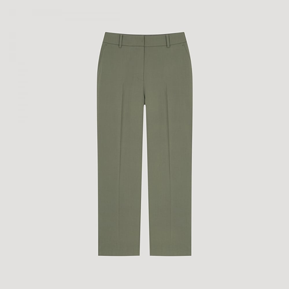 (Shes Miss) ミニマルバックバンディングスリムパンツ_swwslo22090_KH