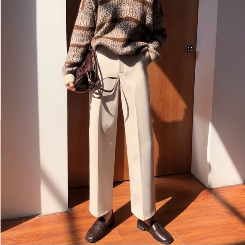 ボトムス パンツ ズボン ワイドパンツ レギュラー丈 フレア きれいめ シンプル カジュアル 大人 おしゃれ お洒落 かっこいい 大人女子 こなれ感 ラフ ボーイッシュ スポーティー ラブリー