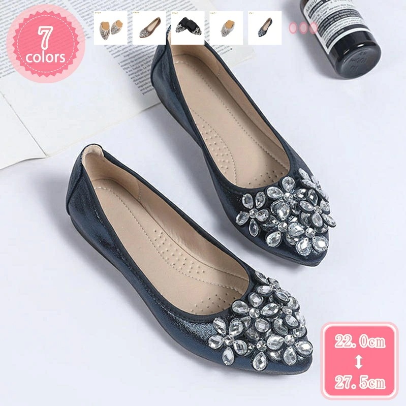 500円OFFクーポン ぺたんこ パンプス ローヒール フラットシューズ レディース 軽量 バレエシューズ 履きやすい 歩きやすい 大きいサイズ 甲浅 ぺたんこパンプス ポインテッドトゥ レディースパ