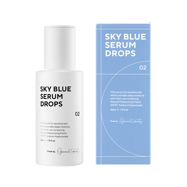 Sky Blue Serum Drops (30ml) 水分鎮静/ヒアルロニック/にきびケア/トーンアップ/光沢弾力改善 皮膚科専用