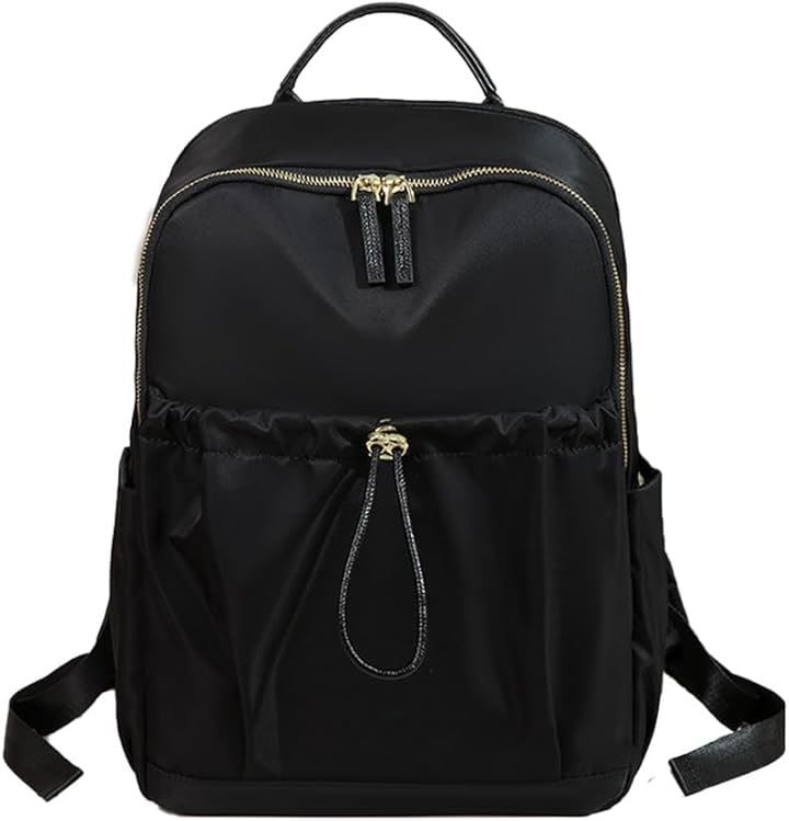 PCリュック レディース ビジネスリュック PC収納 パソコンリュック A4 15インチPC対応 キャリーオン機能 背面ポケット 撥水・耐傷(ブラック)