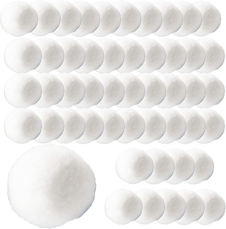 室内用 雪合戦 人工雪玉 おもちゃ ボール クリスマス パーティー 図工 DIY 飾りつけ 装飾品 50個入り( 50個)